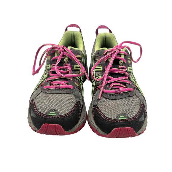 ASICS Gel Venture 5 Women's Bright Neon Trail Running Athletic Shoes - Picture 8 of 12